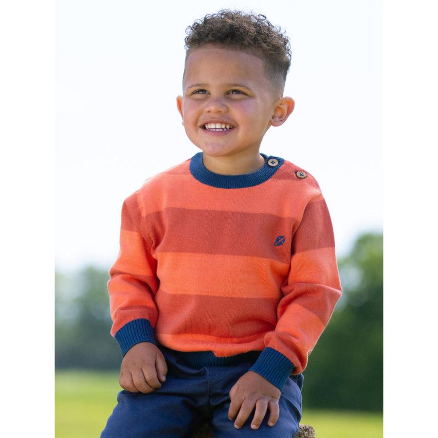 Kite Sunset Stripe Jumper Orange (61-F383-ABK)