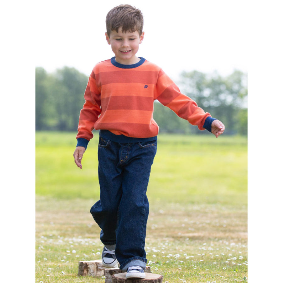 Kite Sunset Stripe Jumper Orange (61-F383-ABK)