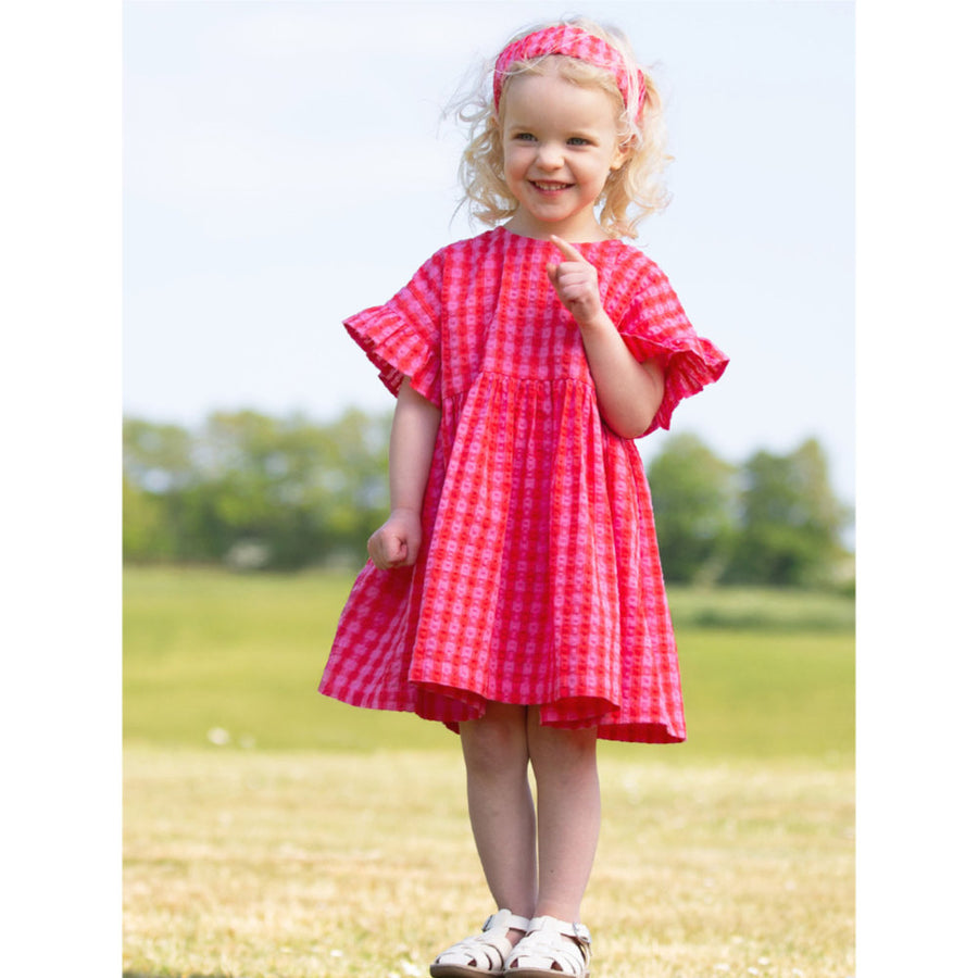 Kite Gingham Dress Pink (61-F892-AGD)