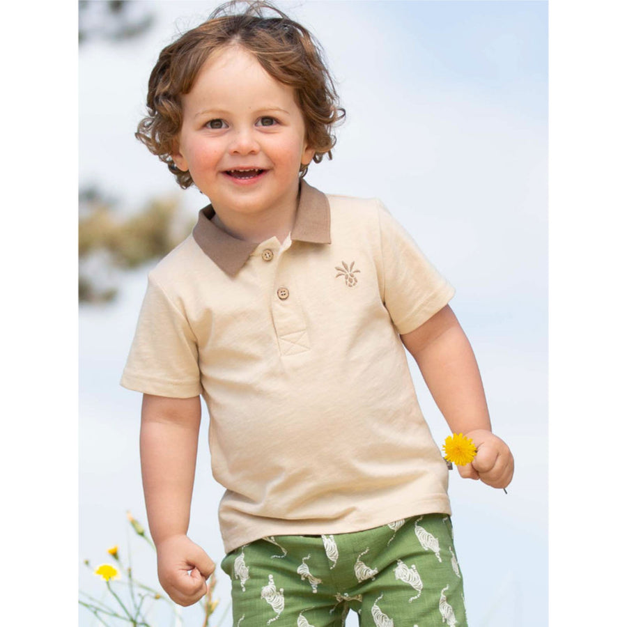 Kite Pineapple Polo Shirt Brown (62-F599-ABT)