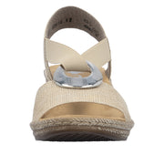 Rieker 624H6-93 Silver Sandals