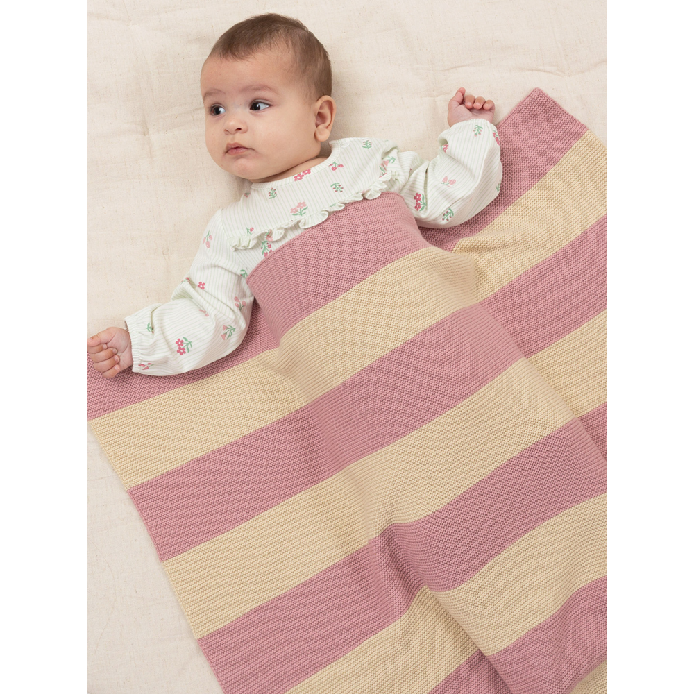 Kite Cabana Stripe Blanket Cloudy Pink (63-1856-BGA)