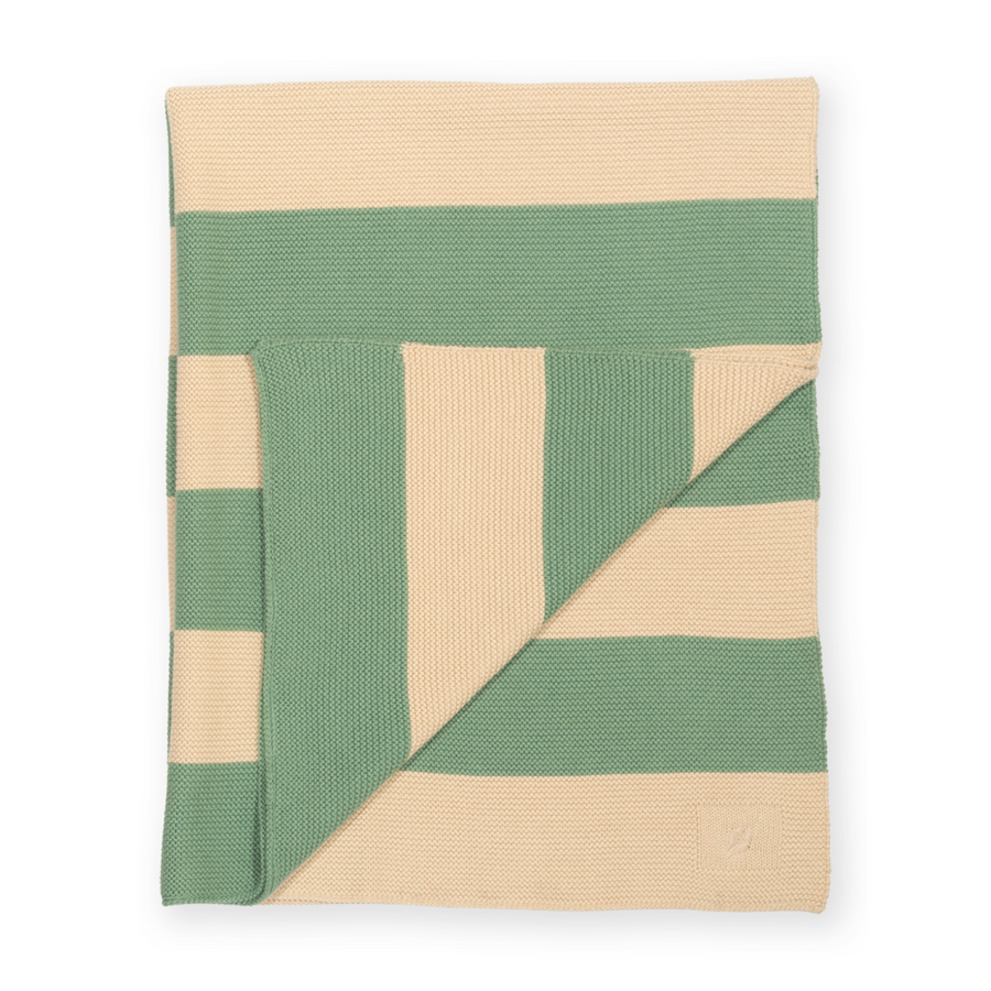 Kite Cabana Stripe Blanket Seafoam (63-1986-BUA)