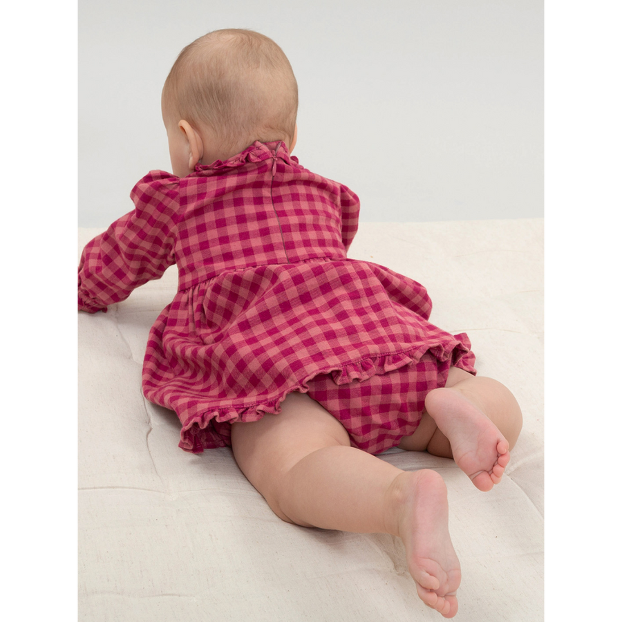 Kite Damson Check Dress And Pants (63-8186-BGD)