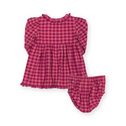 Kite Damson Check Dress And Pants (63-8186-BGD)