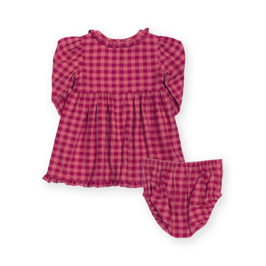 Kite Damson Check Dress And Pants (63-8186-BGD)