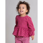 Kite Damson Check Blouse (63-9008-YGB)