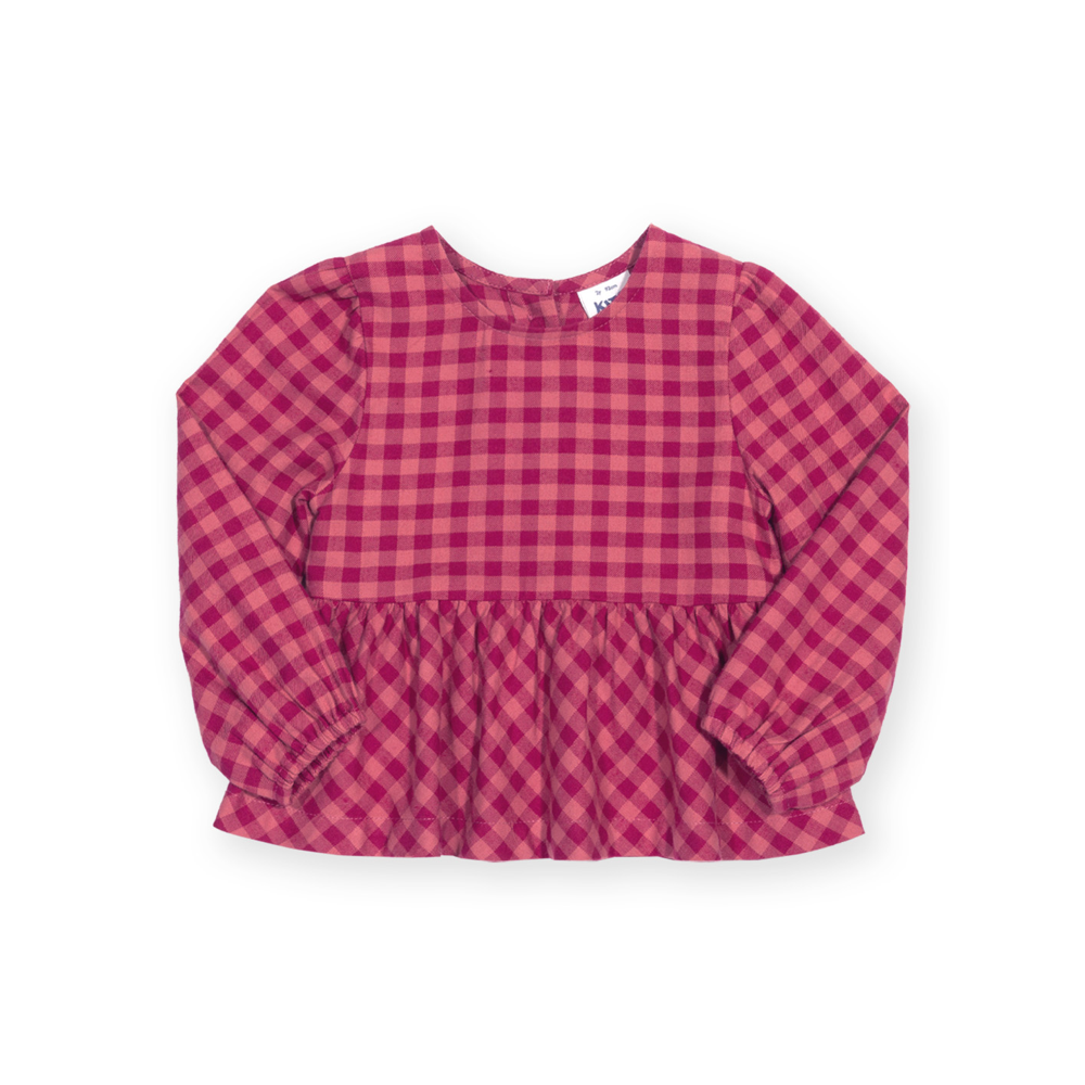 Kite Damson Check Blouse (63-9008-YGB)