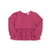 Kite Damson Check Blouse (63-9008-YGB)