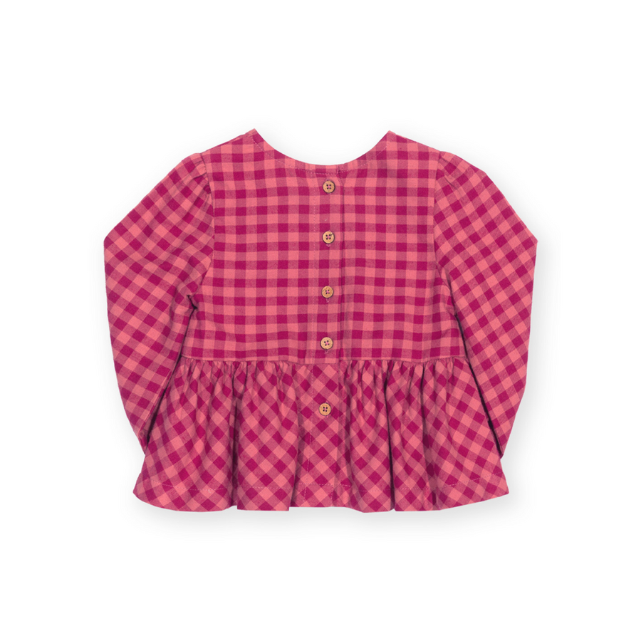 Kite Damson Check Blouse (63-9008-YGB)