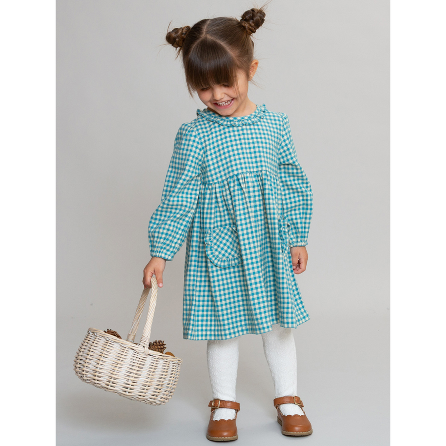 Kite Ocean Check Dress (63-9044-YGD)