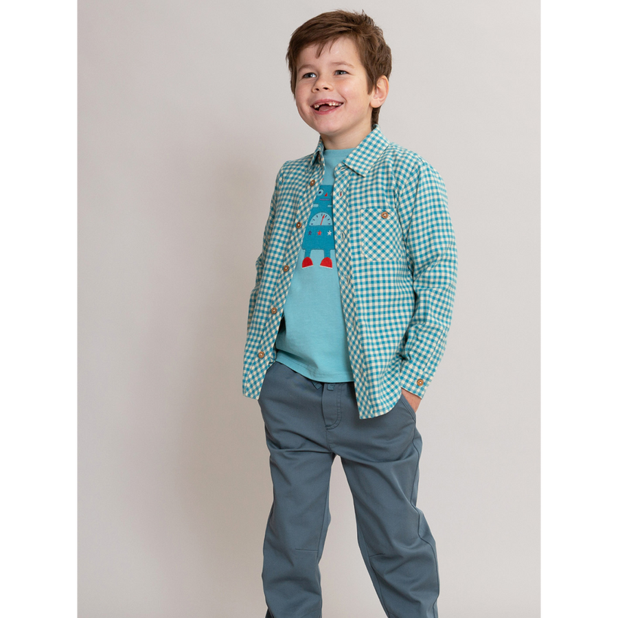 Kite Ocean Check Shirt (63-T098-ABB)