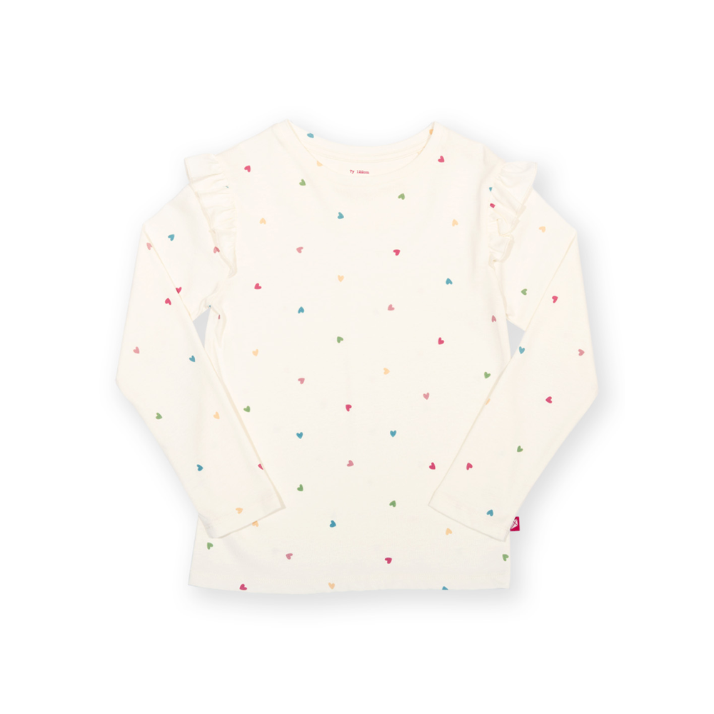 Kite Little Hearts Frill T-Shirt (63-T713-AGT)