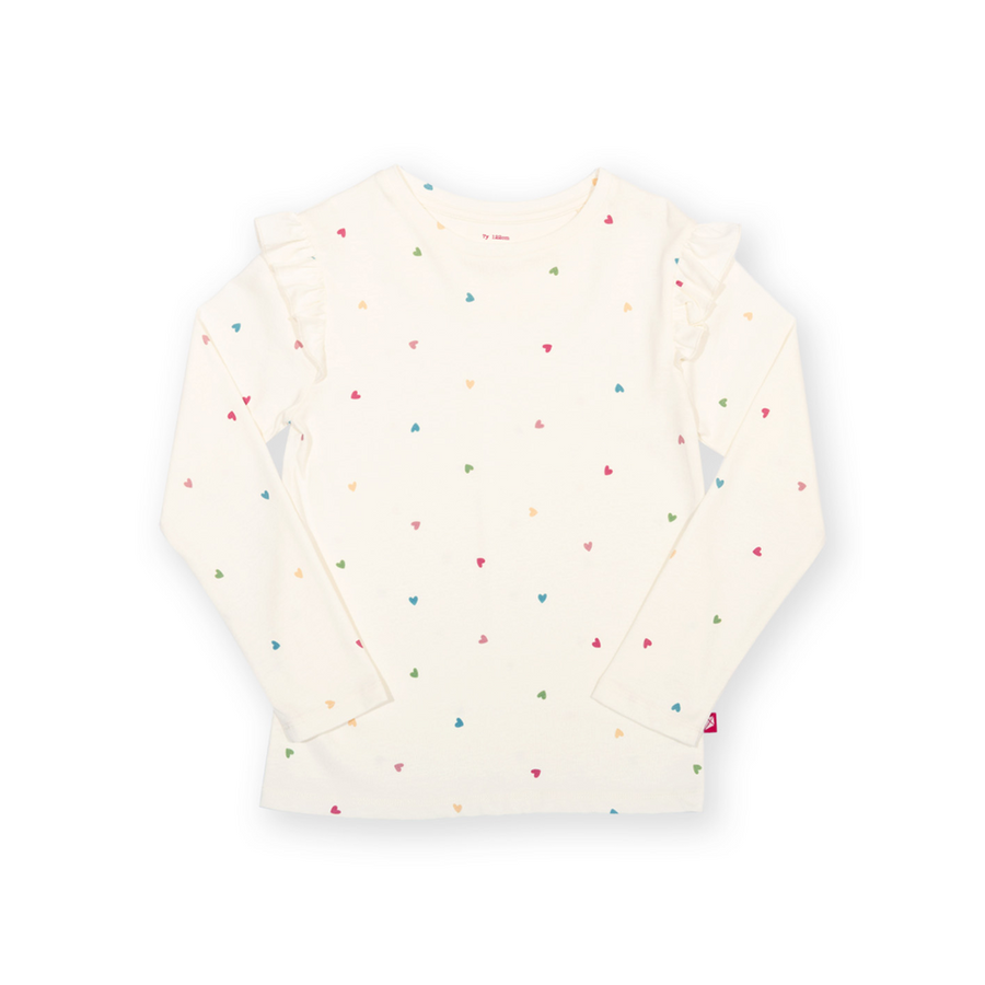 Kite Little Hearts Frill T-Shirt (63-T713-AGT)