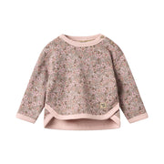 Wheat 6431-624-GOTS Set Sweatshirt & Trousers Emery 9899 Rose Brown Flowers