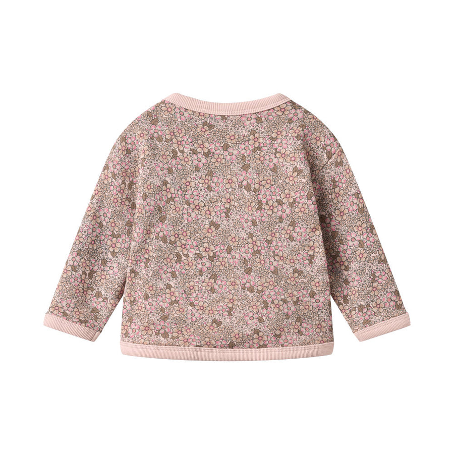 Wheat 6431-624-GOTS Set Sweatshirt & Trousers Emery 9899 Rose Brown Flowers