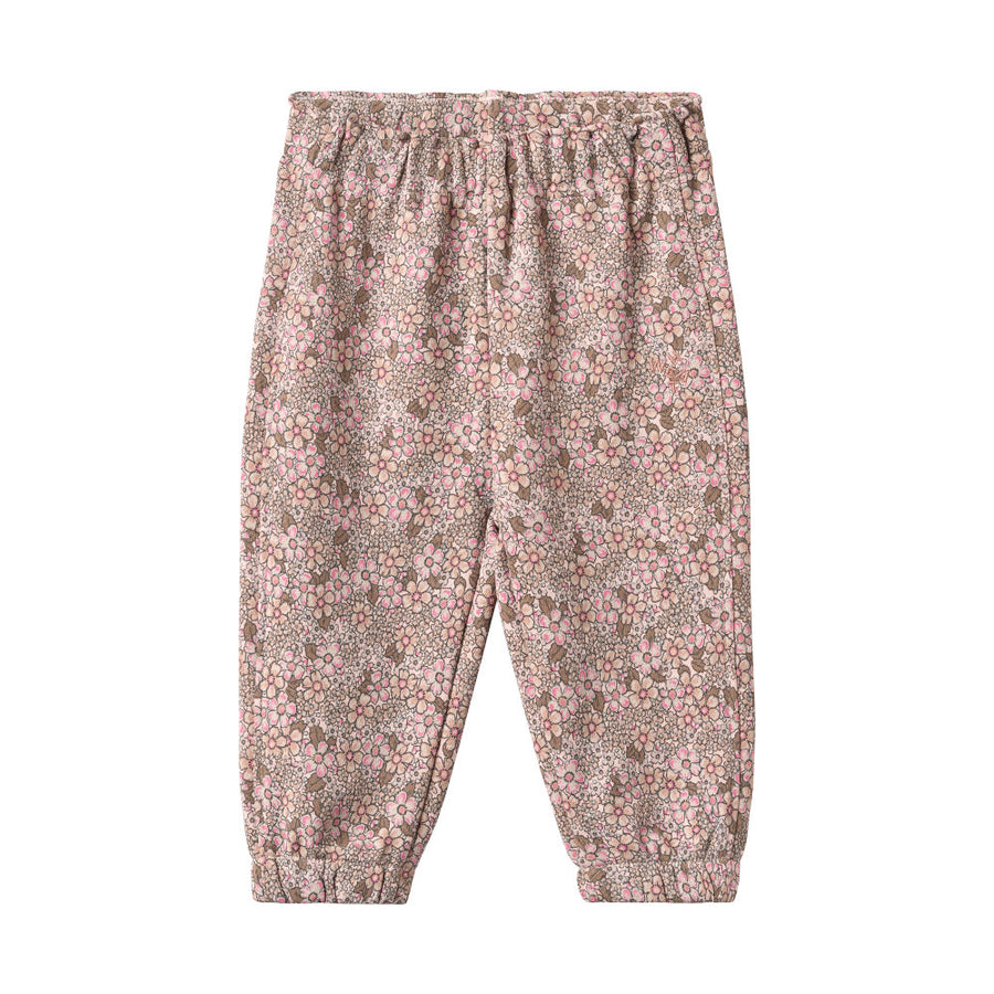 Wheat 6431-624-GOTS Set Sweatshirt & Trousers Emery 9899 Rose Brown Flowers