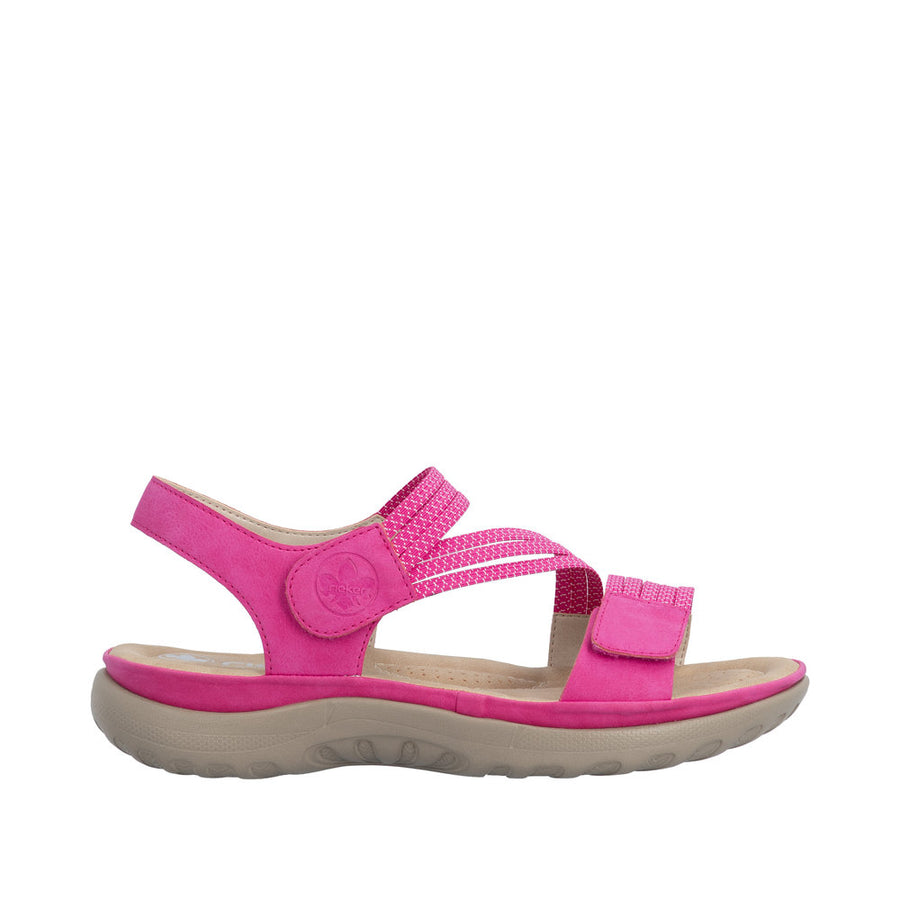 Rieker 64870-31 Pink Sandals