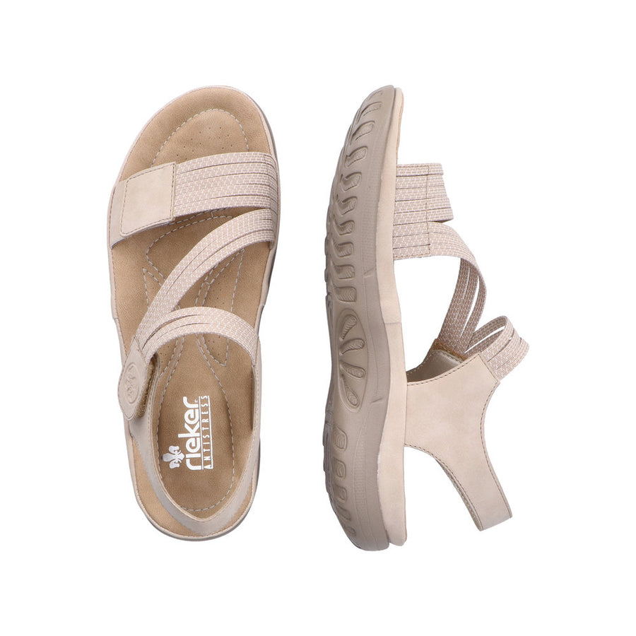 Rieker 64870-62 Beige Sandals