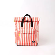 Roka Canfield Backpack in Coral Stripe Canvas
