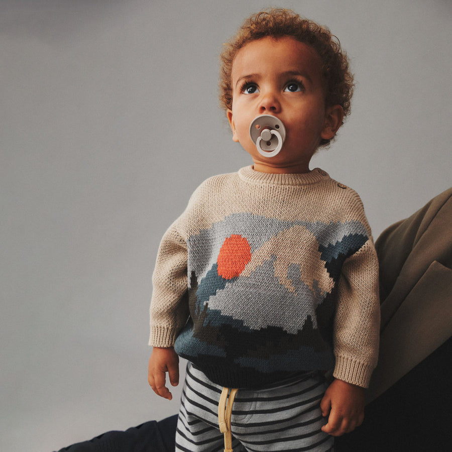 Wheat Jaquard Pullover William - 3354 Warm Sand