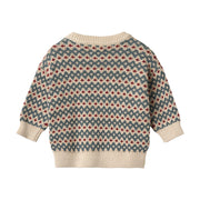 Wheat Jacquard Pullover Harlow - 3191 Offwhite