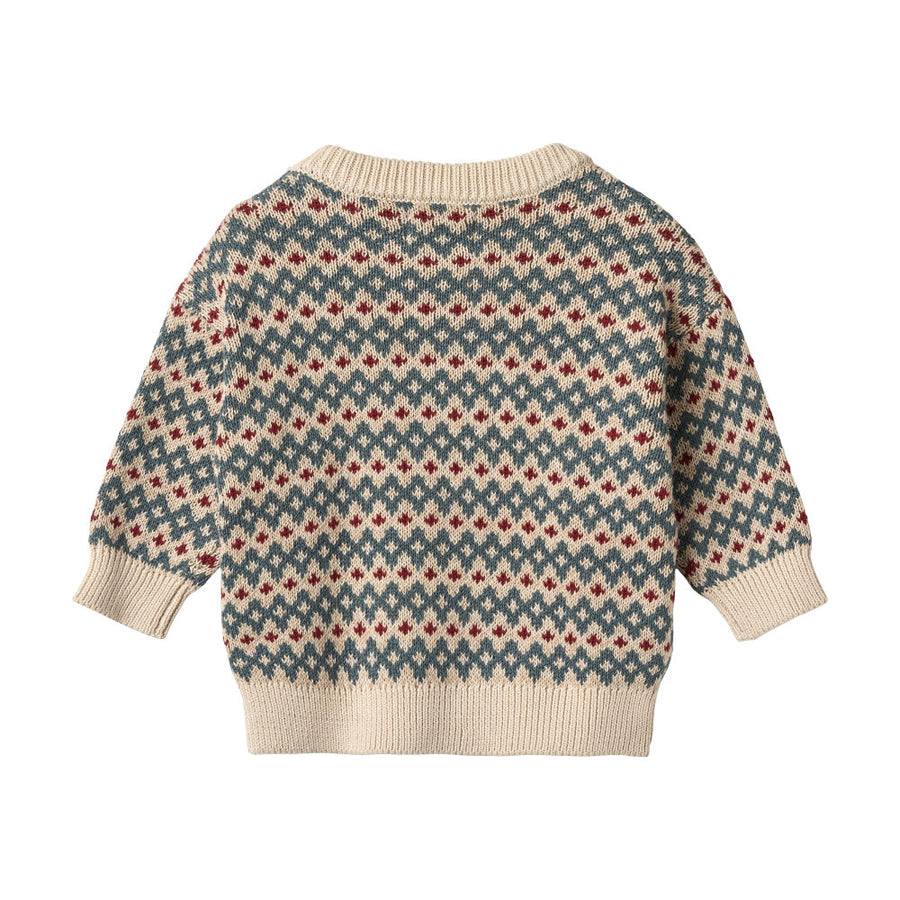 Wheat Jacquard Pullover Harlow - 3191 Offwhite