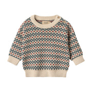 Wheat Jacquard Pullover Harlow - 3191 Offwhite