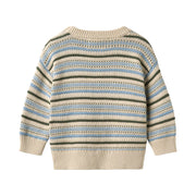 Wheat 6539-560-GOTS Jacquard Pullover Harlow 3191 Offwhite