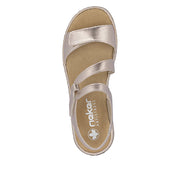 Rieker 659C7-89 Metallic Sandals