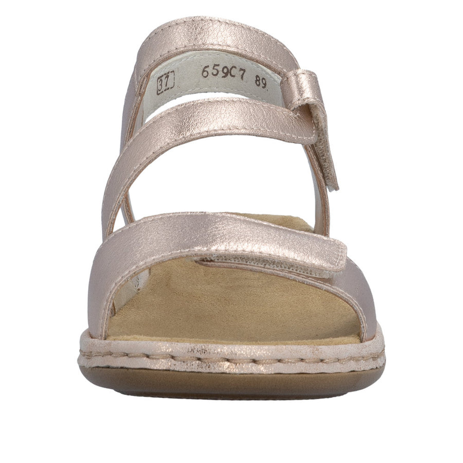 Rieker 659C7-89 Metallic Sandals