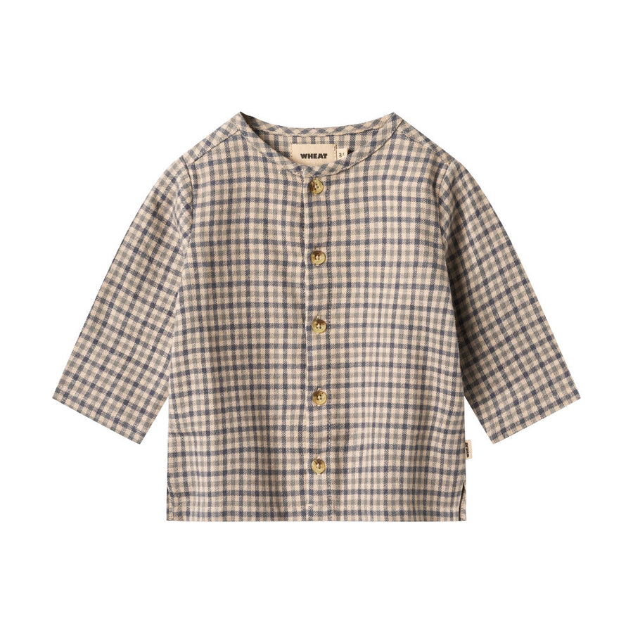 Wheat Shirt L/S Shelby - 1306 Blue Check