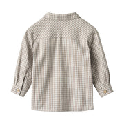 Wheat 6359-624-GOTS Sweatshirt L/S Elliot 1311 Navy Blue Check