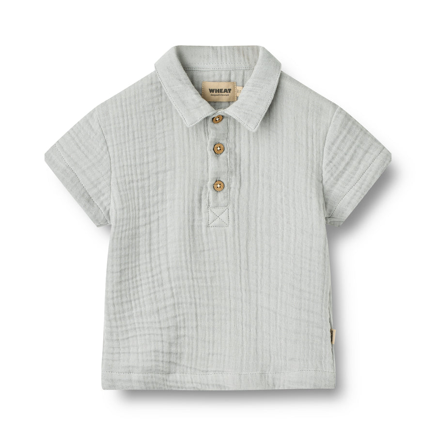 Wheat Shirt S/S Svend - 6693-347n 4030 Light Blue