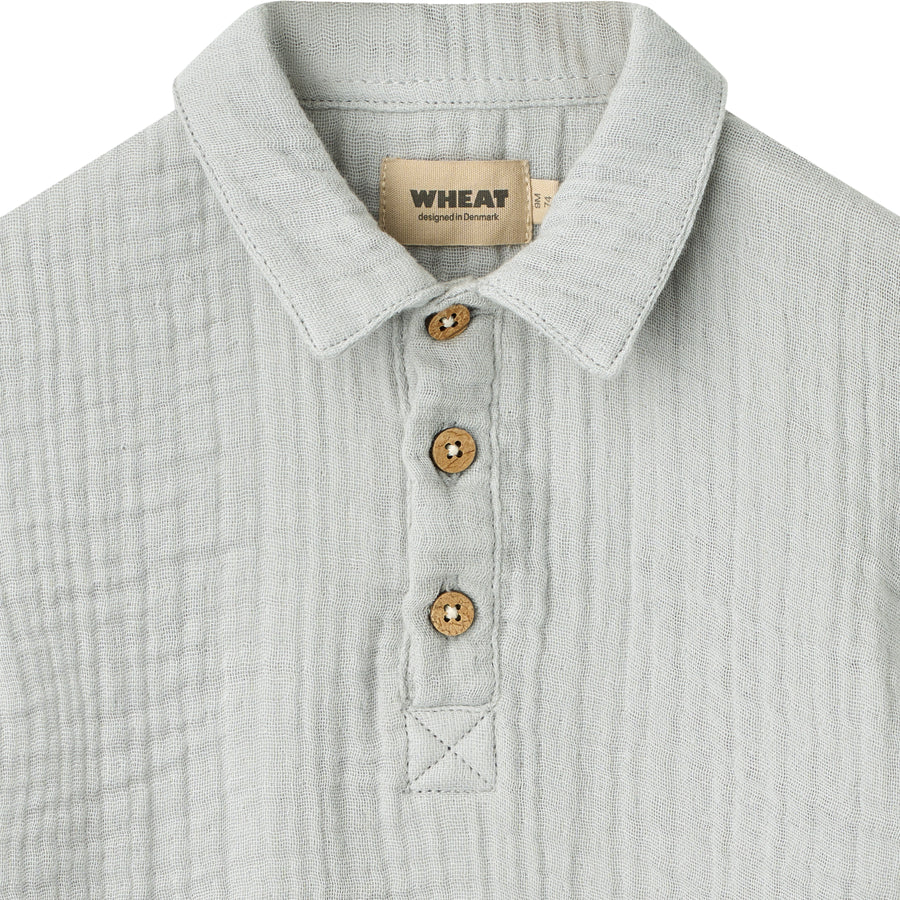 Wheat Shirt S/S Svend - 6693-347n 4030 Light Blue