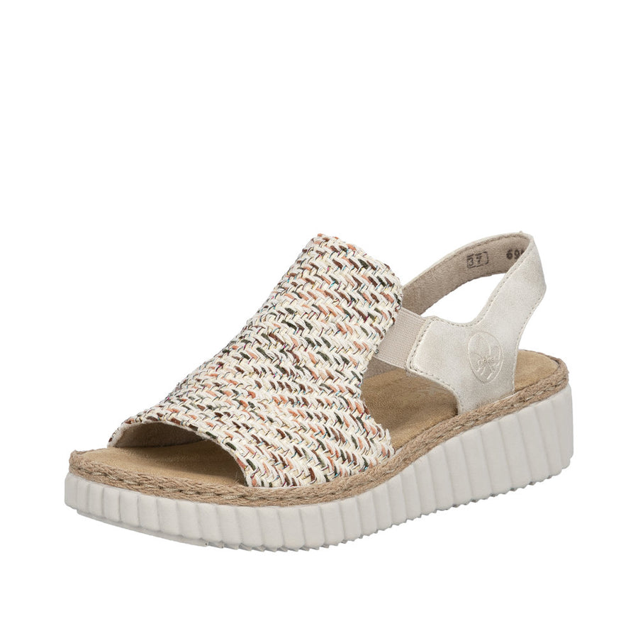 Rieker 69276-60 Beige Wide Fit Sandals