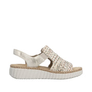 Rieker 69276-60 Beige Wide Fit Sandals