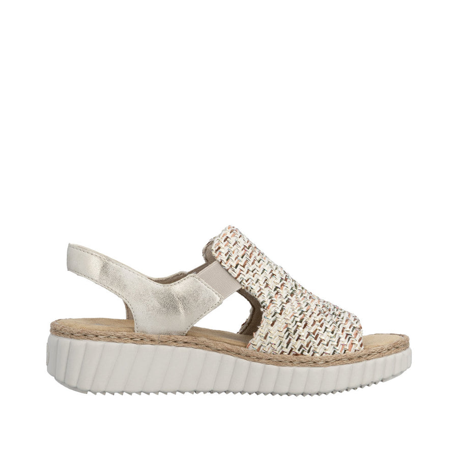 Rieker 69276-60 Beige Wide Fit Sandals
