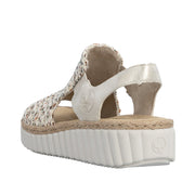 Rieker 69276-60 Beige Wide Fit Sandals