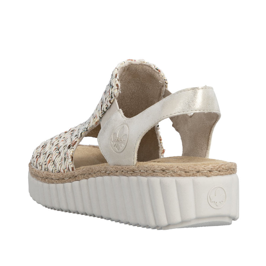 Rieker 69276-60 Beige Wide Fit Sandals