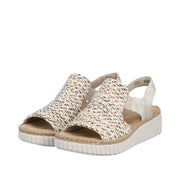 Rieker 69276-60 Beige Wide Fit Sandals
