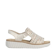 Rieker 69276-60 Beige Wide Fit Sandals