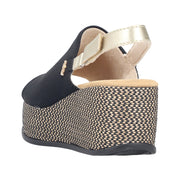 Rieker 69460-00 Black Sandals