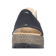 Rieker 69460-00 Black Sandals