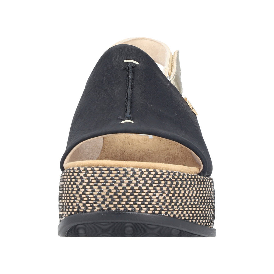Rieker 69460-00 Black Sandals