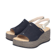 Rieker 69460-00 Black Sandals
