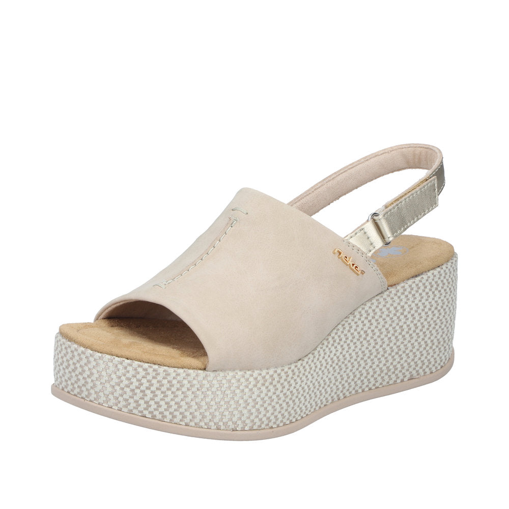 Rieker 69460-62 Beige Sandals