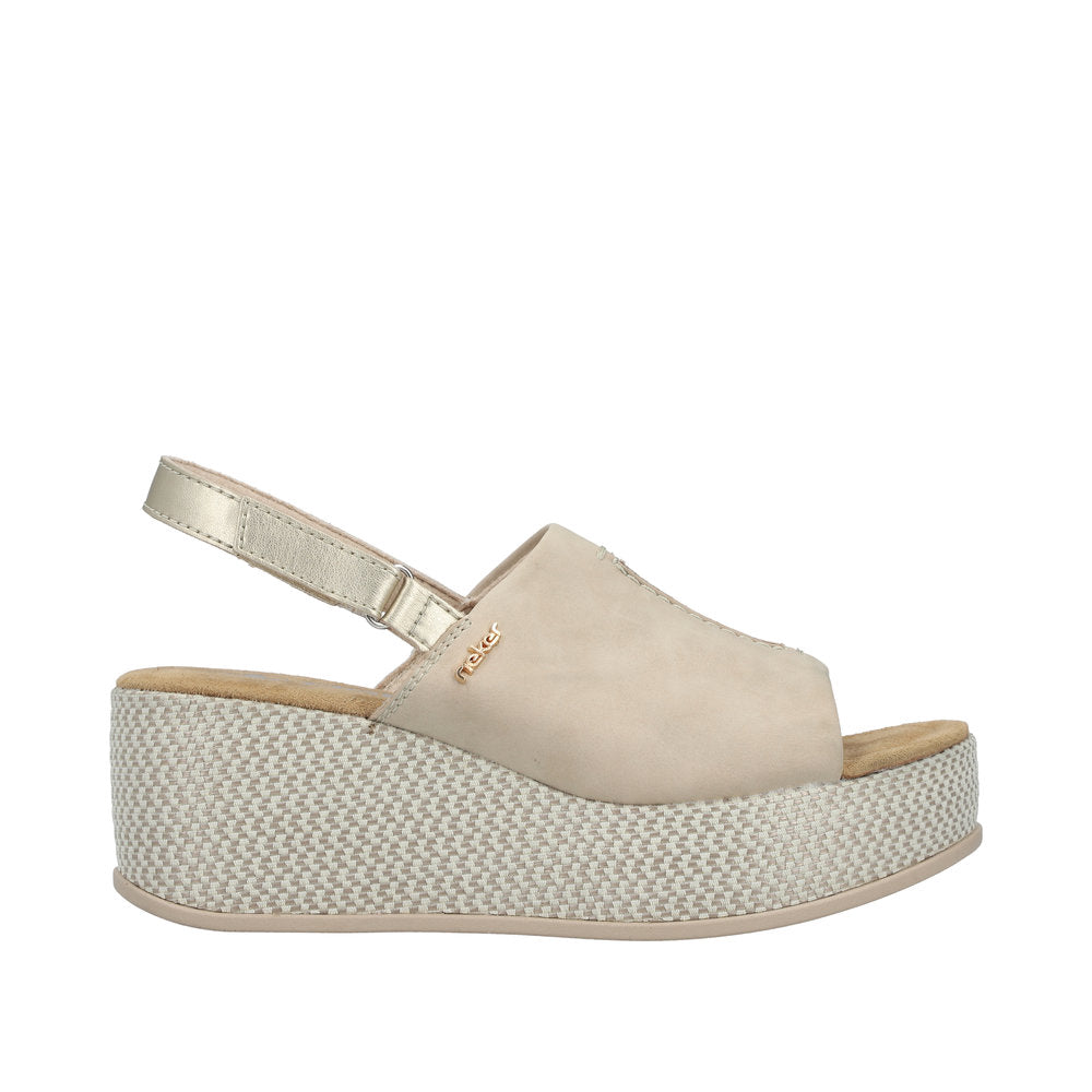 Rieker 69460-62 Beige Sandals