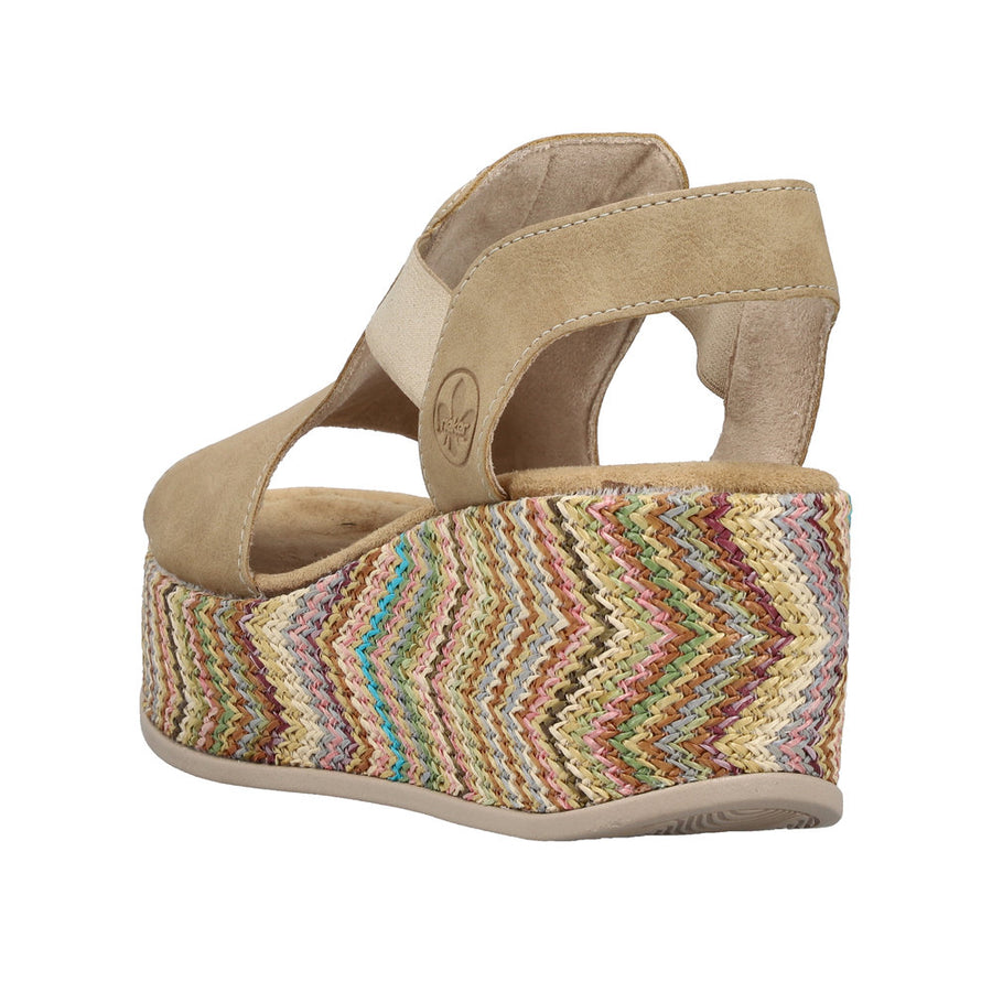Rieker 69472-60 Beige Sandals