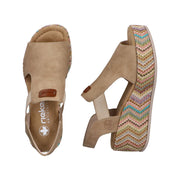 Rieker 69472-60 Beige Sandals